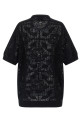 Openwork cotton sweater Black