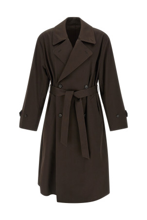 Double-breasted coat Brown