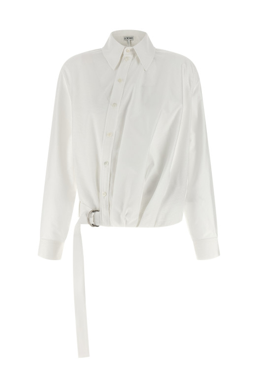 Twisted construction shirt White