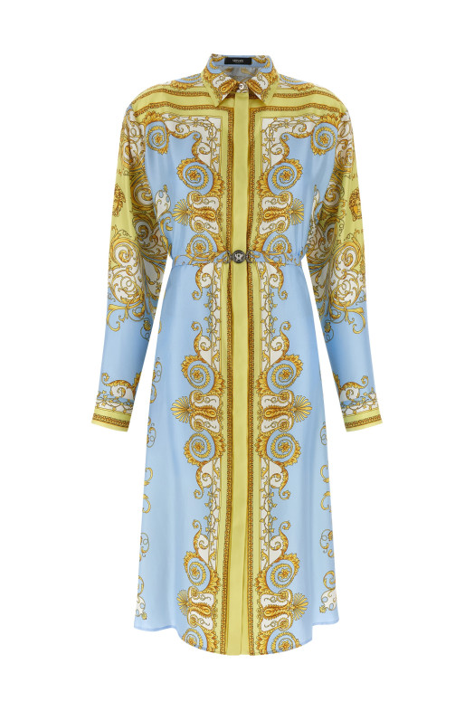 'Spring Barocco' dress BLUE