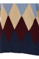 Argyle pattern sweater Blue