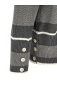 Striped cardigan Gray