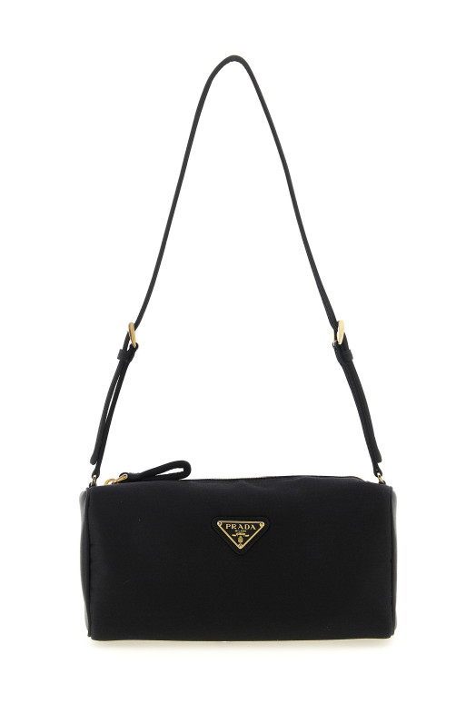 Triangle logo shoulder bag Black