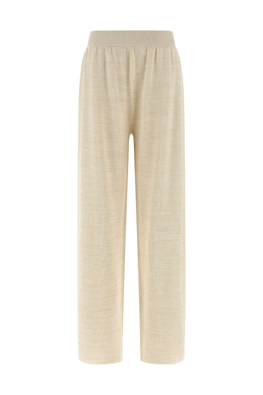 Lamé thread trousers Gold
