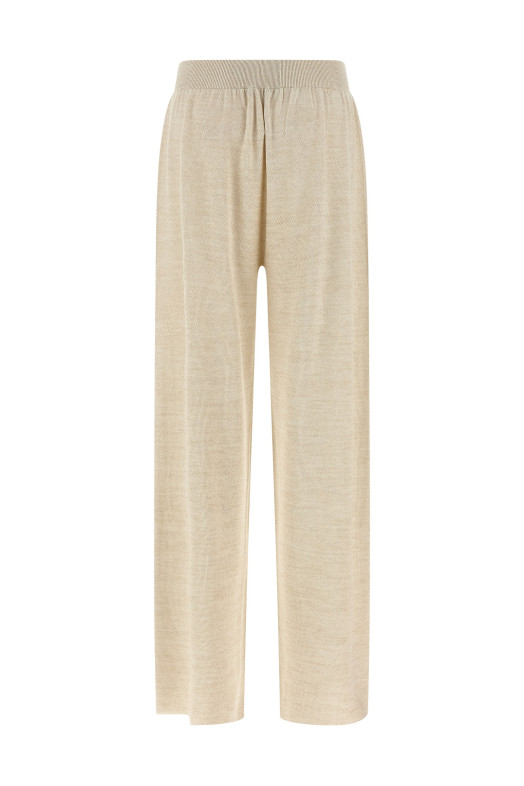 Lamé thread trousers Gold