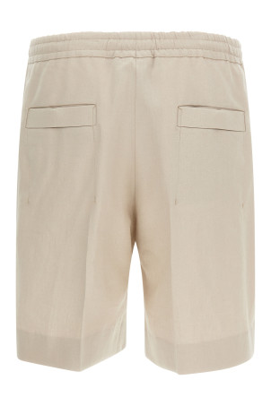 Linen bermuda shorts Beige