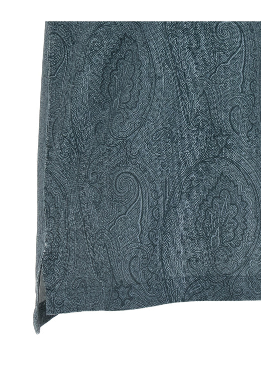 'Paisley' polo shirt Blue