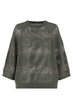 'Dazzling Stripes' sweater Green