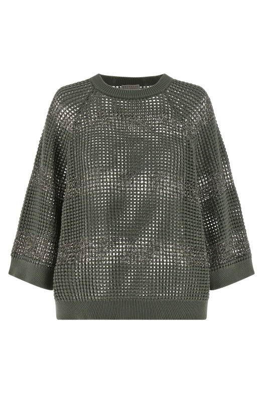 'Dazzling Stripes' sweater Green