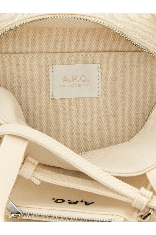 Small 'Le Drummer Toile' shopping bag Beige