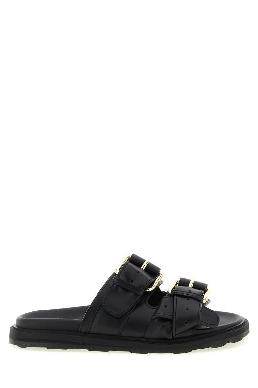Double strap sandals Black