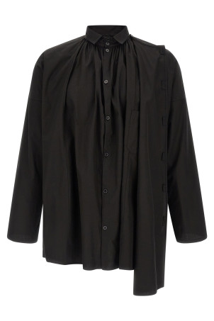 'Collar Gather Double B' shirt Black