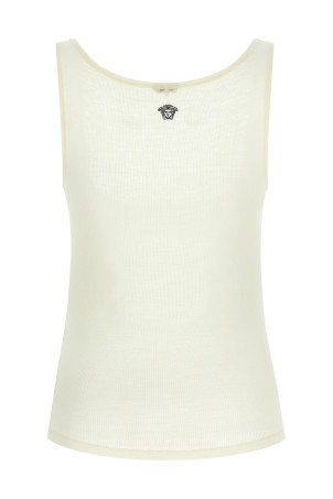 'La Medusa' embroidery top  White