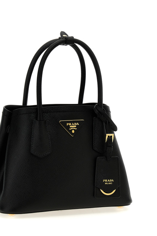 'Prada Double' mini handbag Black