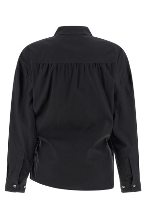 'Straight Collar Twisted' shirt Black