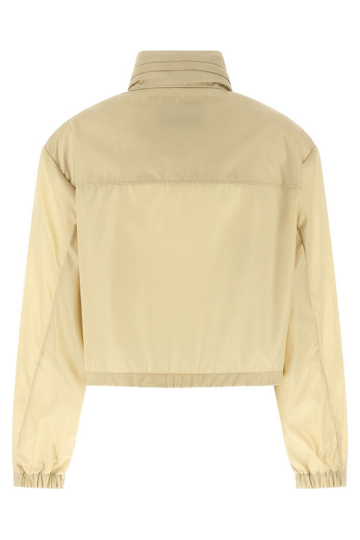 Re-Nylon cropped jacket Beige
