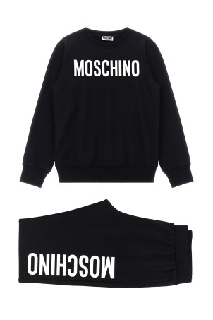 Sweatshirt + joggers set Black-grey