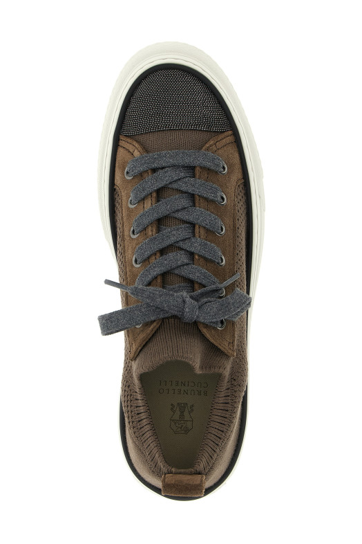 Monile knit sneakers Brown