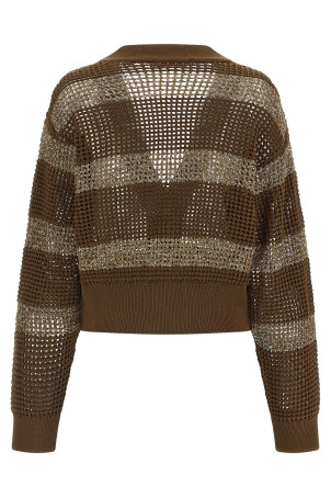 ‘Dazzling Stripes’ cardigan Brown