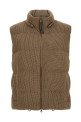Sleeveless down jacket Brown