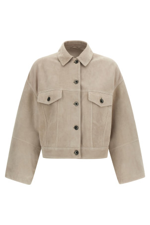 Couture suede jacket  White