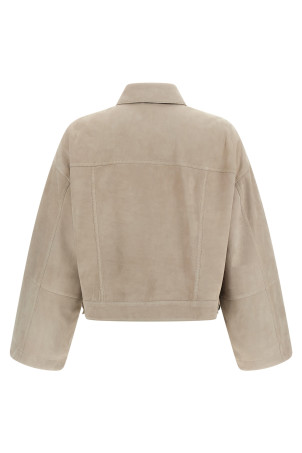 Couture suede jacket  White