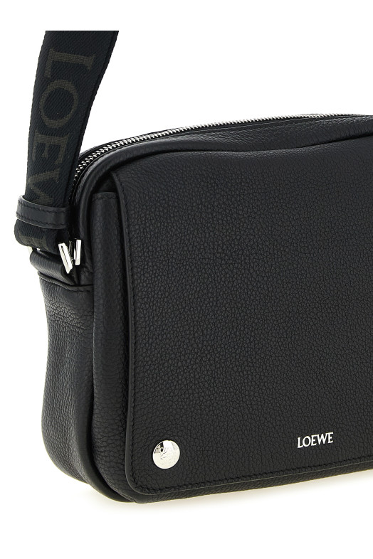 'Messenger Pebble' medium shoulder bag Black