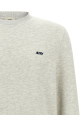 Logo embroidery sweatshirt Gray