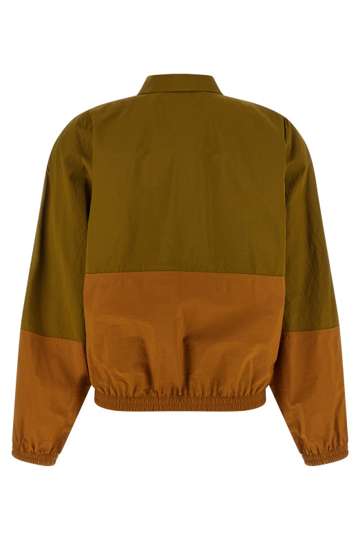 Color-block anorak Green