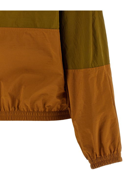 Color-block anorak Green