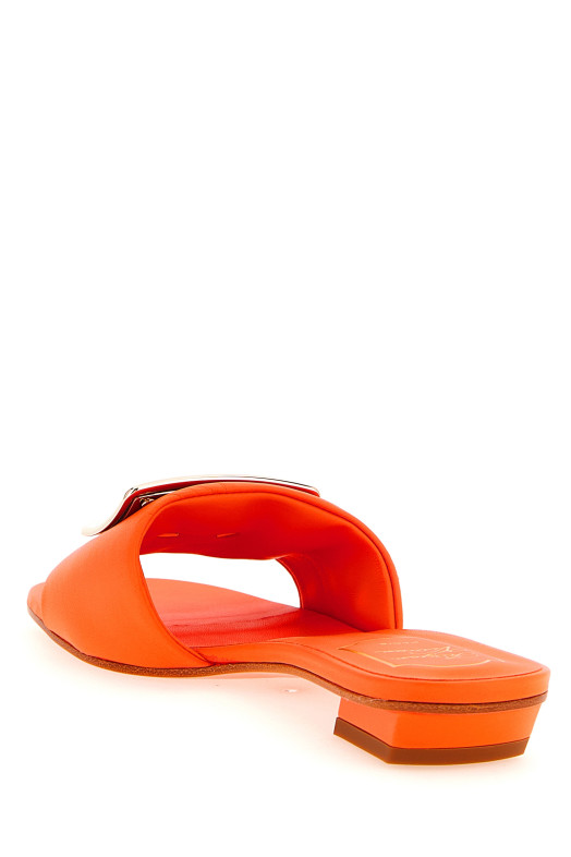 'Belle Vivier' slides orange