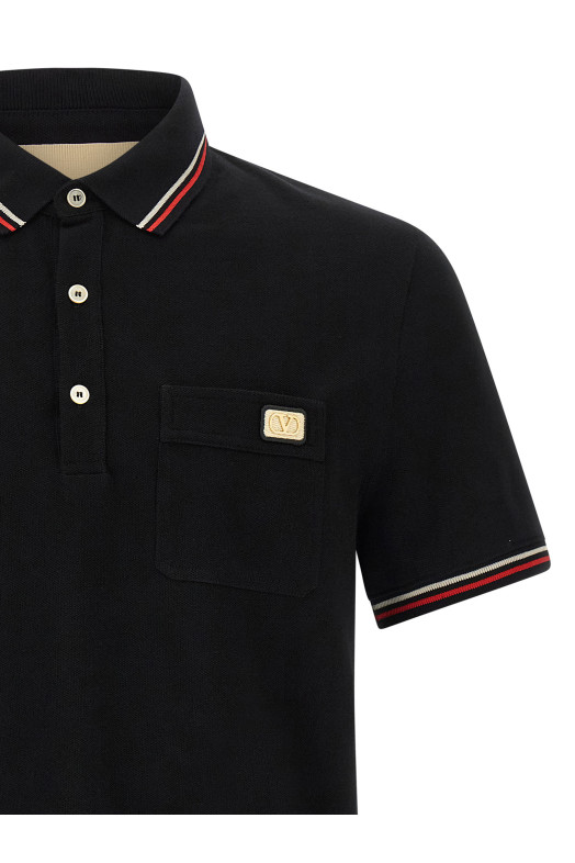 Valentino Garavani 'Valentino' polo shirt Black