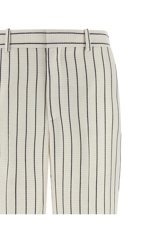 Striped pants White