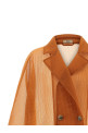See-through coat orange