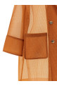 See-through coat orange