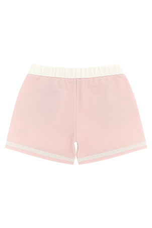 Cotton viscose bermuda shorts Pink