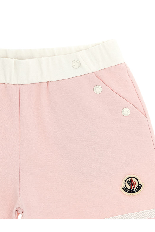 Cotton viscose bermuda shorts Pink
