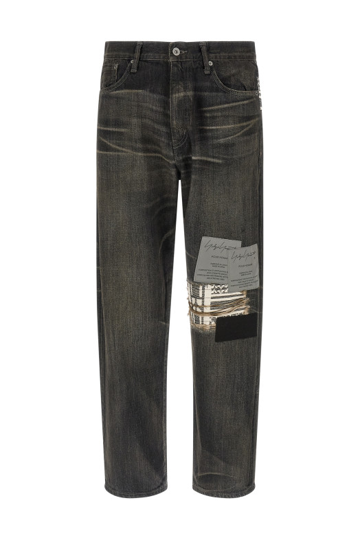 Yohji Yamamoto 'Savege denim' jeans × NH  Black