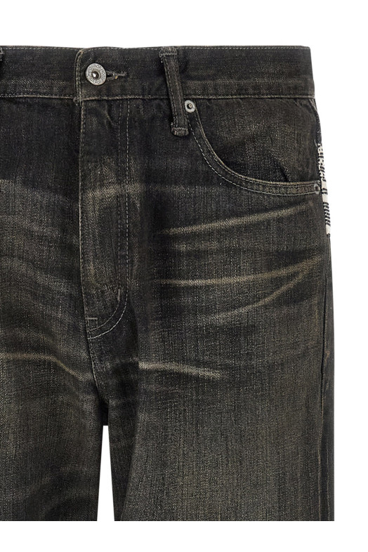 Yohji Yamamoto 'Savege denim' jeans × NH  Black