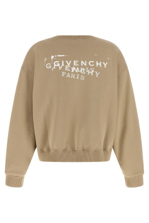 'Logo stamp' sweatshirt Beige