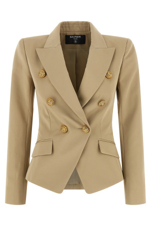 Double-breasted blazer Beige