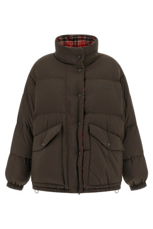 Reversible front logo down jacket Multicolor