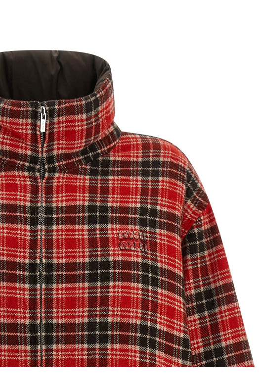 Reversible front logo down jacket Multicolor