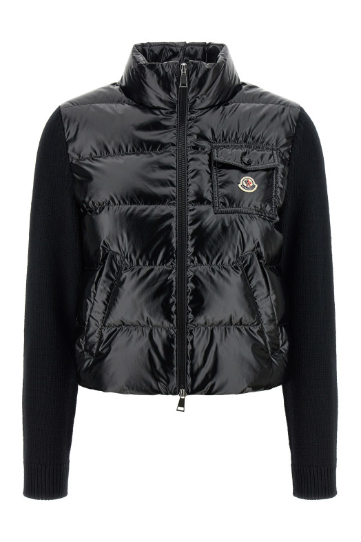 Padded cardigan Black