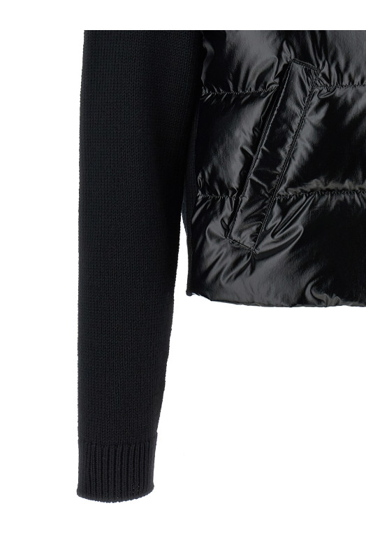 Padded cardigan Black