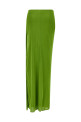 Shiny viscose skirt Green
