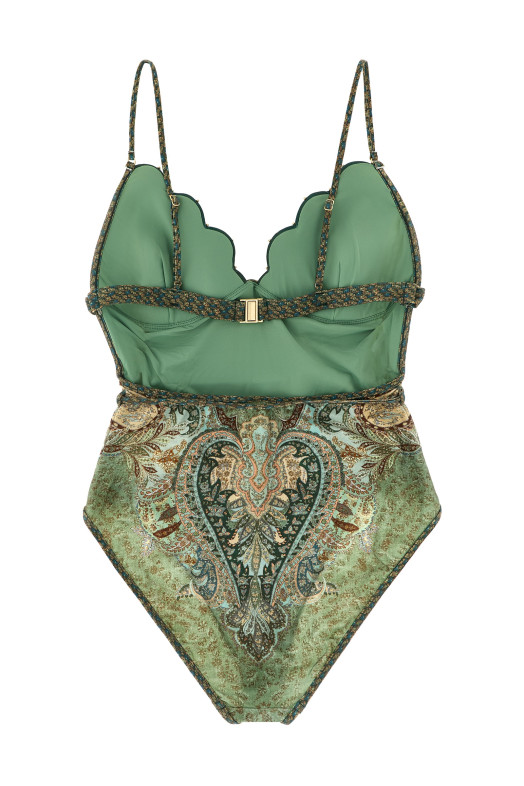 'Wanderlust' one-piece swimsuit Green