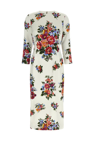 'Mazzo di Fiori' dress White