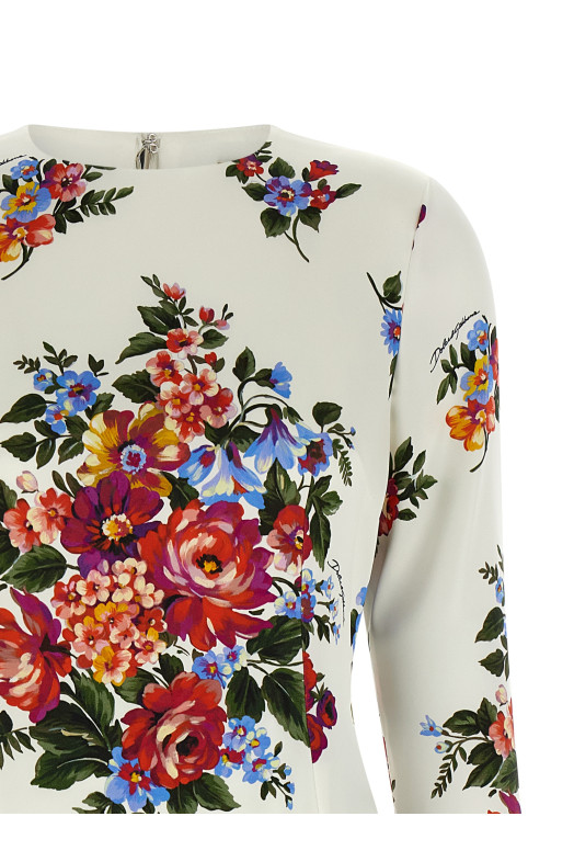 'Mazzo di Fiori' dress White