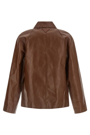 Vintage leather blouson Brown